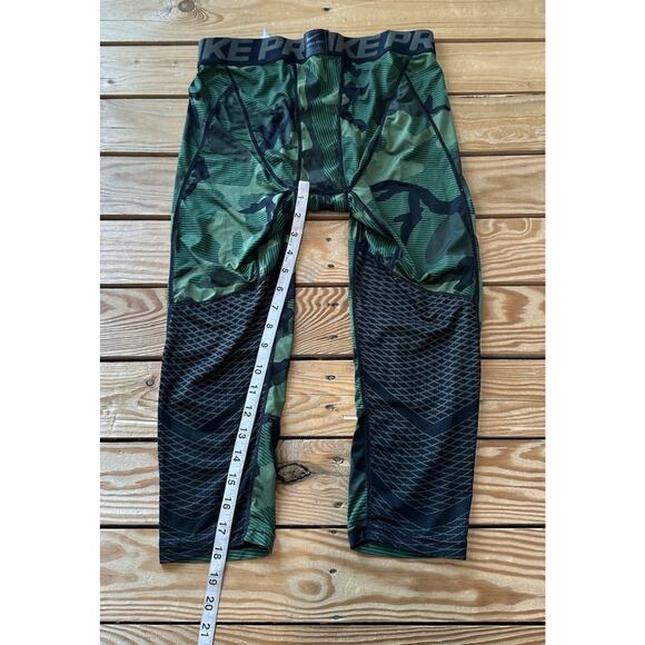 Nike Pro Compression Leggings Size Large Men’s Green - Picture 9 of 9